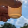 Mutton Fat Ice Jade Porcelain "Thimble" Tea Cup
