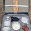 Jingdezhen Porcelain Portable Tea Set with Hard Case