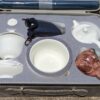 Jingdezhen Porcelain Portable Tea Set with Hard Case