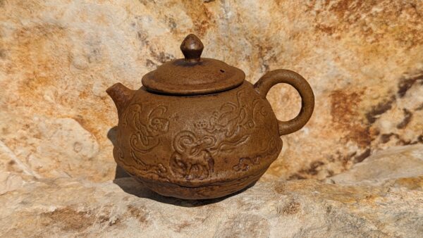 Buddha Grotto Wood-Fired Kiln Clay Teapot