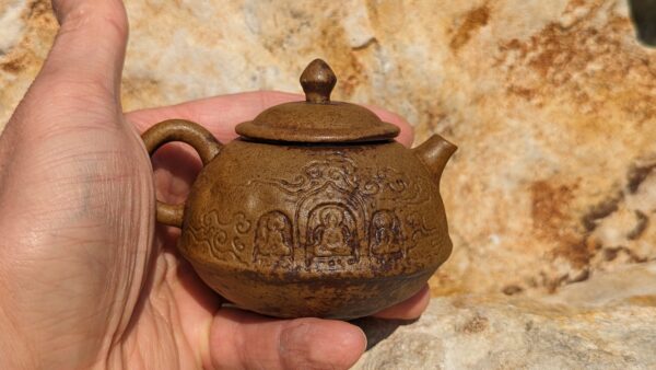 Buddha Grotto Wood-Fired Kiln Clay Teapot
