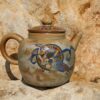 Pipa and Harp Players Dunhuang Style Teapot