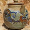 Pipa and Harp Players Dunhuang Style Teapot
