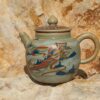 Pipa and Harp Players Dunhuang Style Teapot