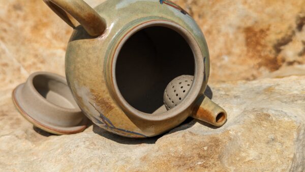 Pipa and Harp Players Dunhuang Style Teapot