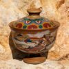 Pipa and Harp Players Dunhuang Style Gaiwan