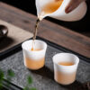 Mutton Fat Ice Jade Porcelain "Thimble" Tea Cup